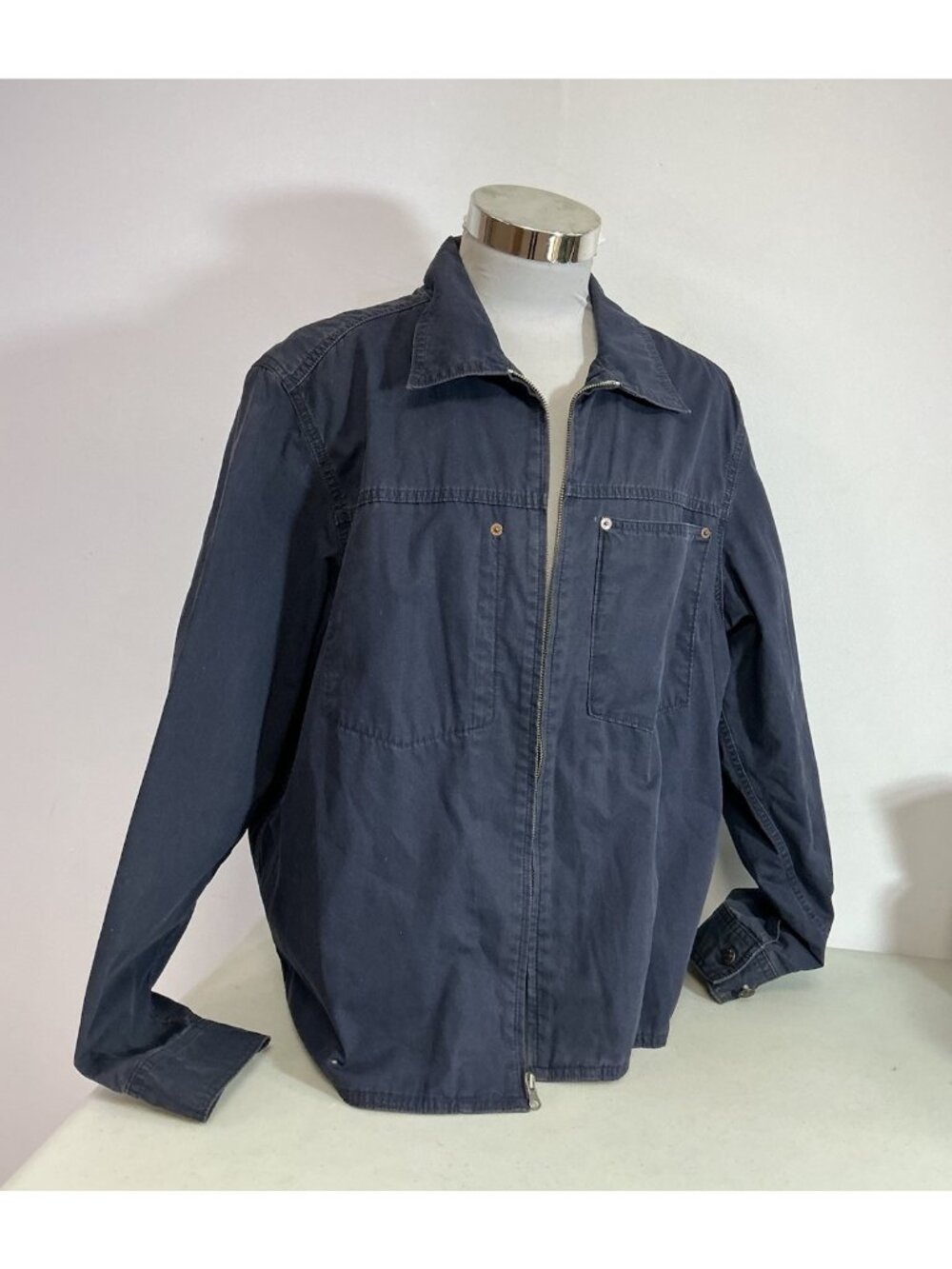 Gap Y2K Utility Chore Jacket Zip Up 100% Cotton Mens XL